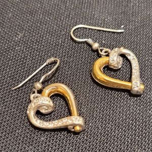 Brighton Heart two tone earrings